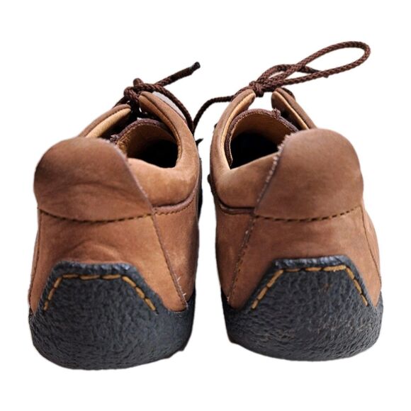 Born Brown Leather Lace Up Nubuck Boots Women's Shoes Size 7.5M - Picture 4 of 9